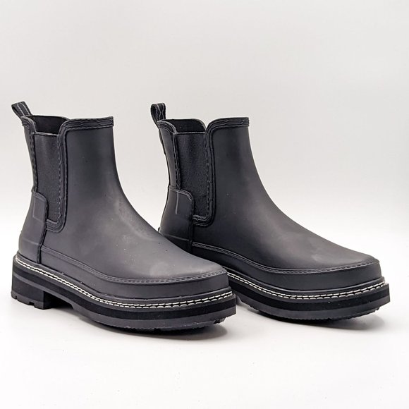 Hunter Black Chelsea Rain Boots - 10 Women main image 3